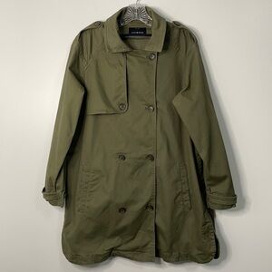 Lucky Brand Double Breasted Military Green Jacket Size Large